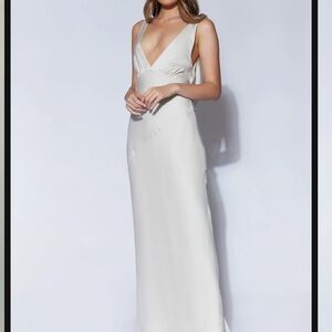 MESHKI Nadia Satin Dress